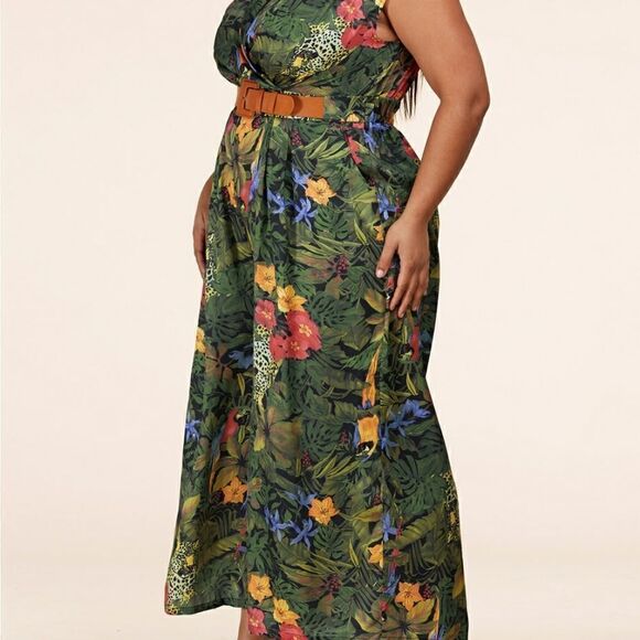 ❤️LAST ONE! NEW L’atise by Amy Plus Size Wide Leg Jumpsuits Size 4X - Picture 3 of 9